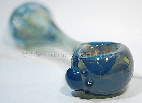 BLUE SLYME RODS #062 by TAG GLASS