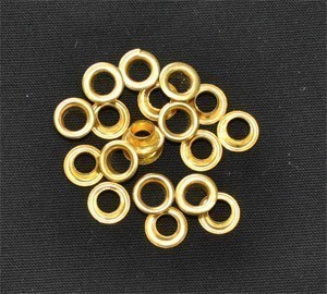 5MM BRASS 260 PLATED GROMMETS FOR PANDORA BEADS (20 PACK)