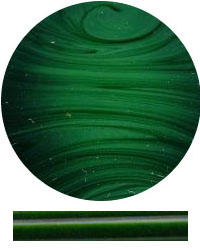 MOSAIC GREEN RODS #023 by EFFETRE GLASS