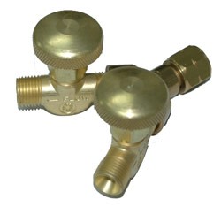 Y CONNECTION FOR FUEL GAS - WITH VALVES