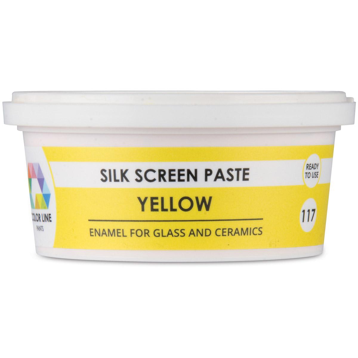 YELLOW COLOR LINE SILK SCREEN PASTE by BULLSEYE GLASS