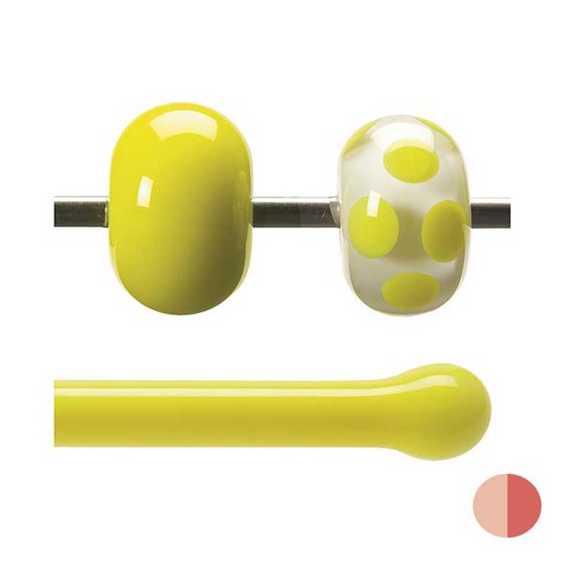 CANARY YELLOW OPALESCENT RODS #0120 by BULLSEYE GLASS