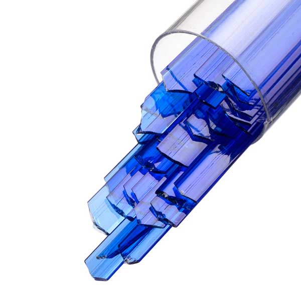 DEEP ROYAL BLUE TRANSPARENT RIBBONS by BULLSEYE GLASS