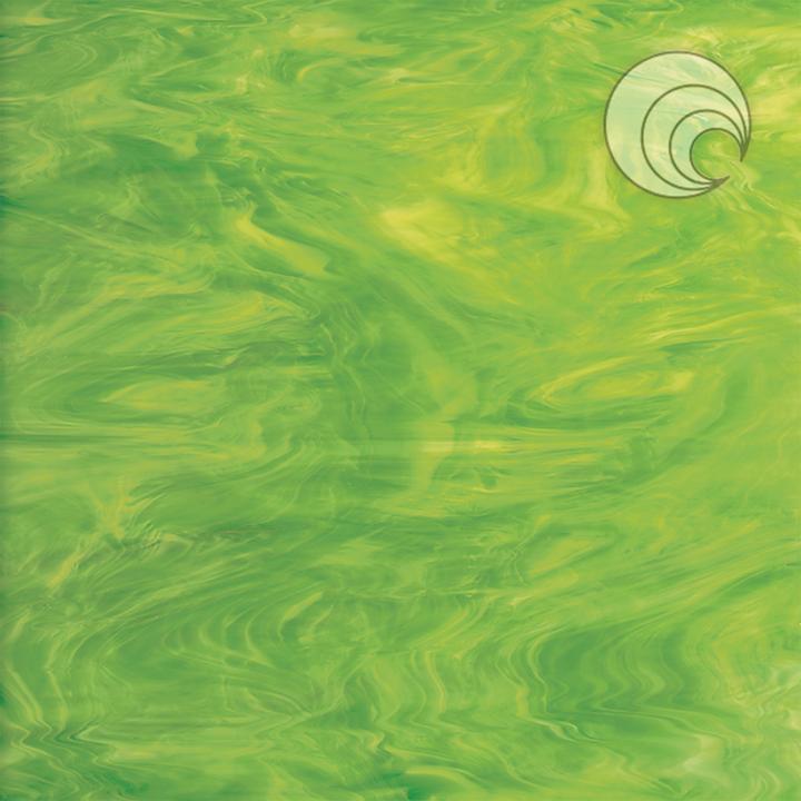LIME GREEN/WHITE SMOOTH OPAL #826.71S-F by OCEANSIDE COMPATIBLE & SYSTEM 96 GLASS
