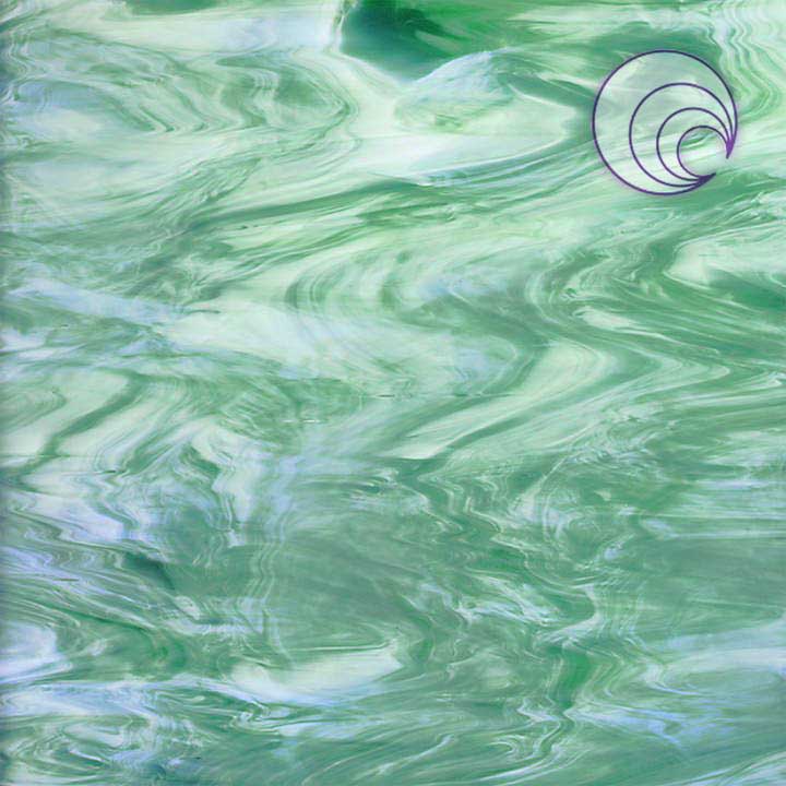 SEAFOAM GREEN/WHITE SMOOTH #828.72S-F by OCEANSIDE COMPATIBLE & SYSTEM 96 GLASS