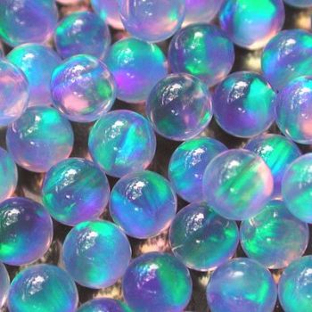 BLUE SPHERE 4mm OPALS by GILSON OPALS