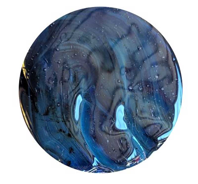 BLUE IRIS RODS #054 by MOMKA GLASS