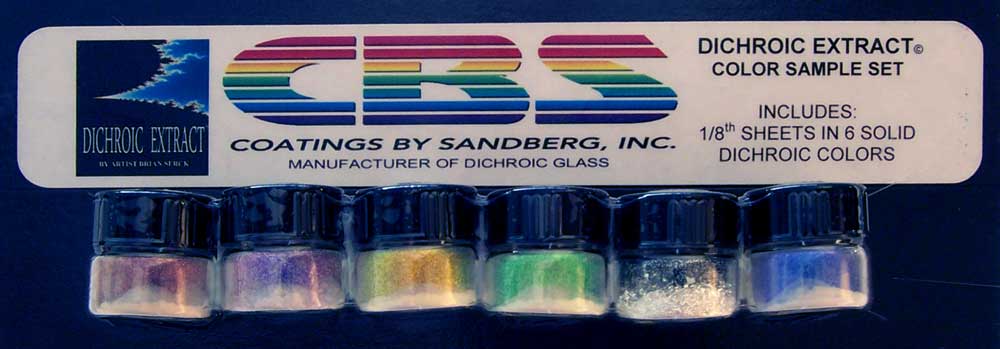 DICHROIC EXTRACT STANDARD COLOUR SAMPLE SET - 1/8 SHEET EQUIVALENT
