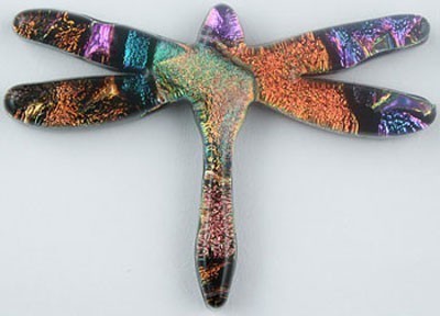 DRAGONFLY - DICHROIC FUSED SHAPE