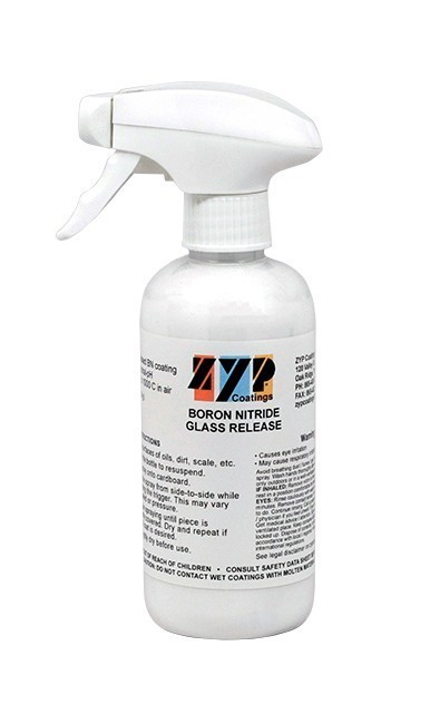 ZYP (AKA MR-97) BORON NITRIDE MOLD RELEASE FOR GLASS CASTING AND SLUMPING (12OZ)