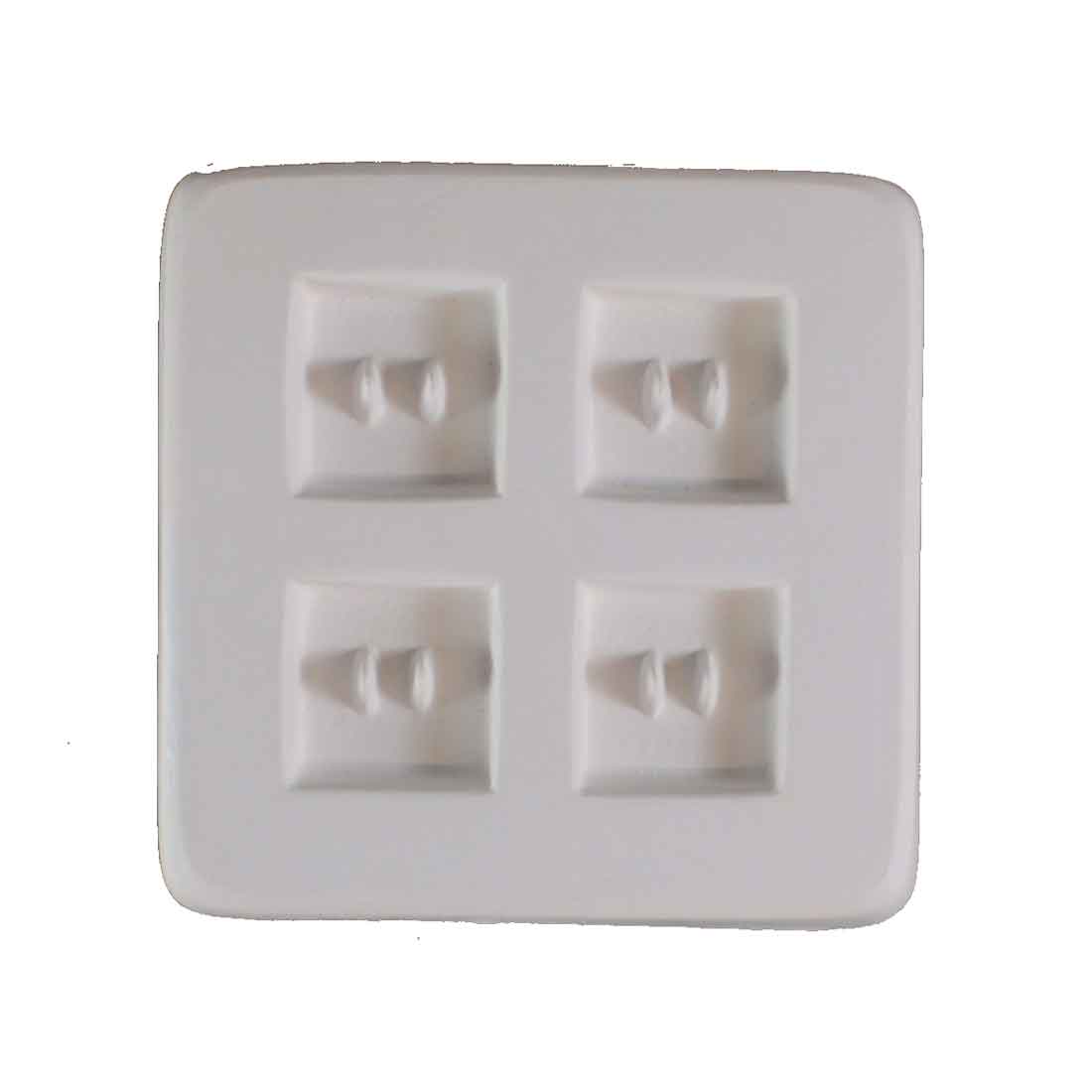 HOLEY SMALL SQUARE BUTTONS - 4 by CPI