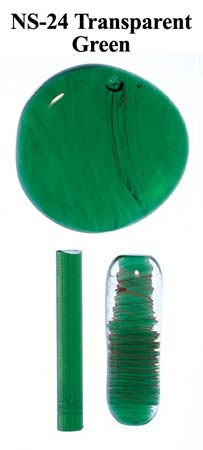TRANSPARENT GREEN FRIT #24 by NORTHSTAR GLASS