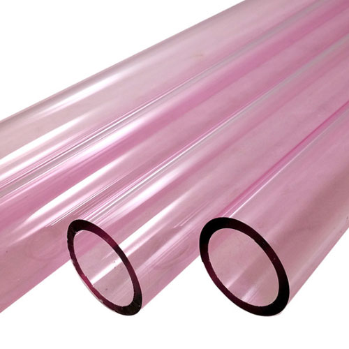 PINK SAPPHIRE BORO TUBE -  9mm x 2mm - IMPORTED