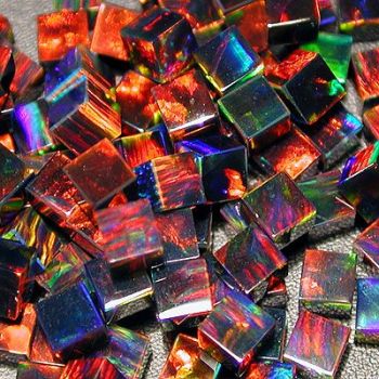 BLACK CUBE  3mm OPALS by GILSON OPALS
