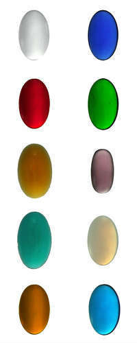 OVAL SMOOTH JEWELS - 24 x 14mm - (CLEAR AND ALL COLOURS)