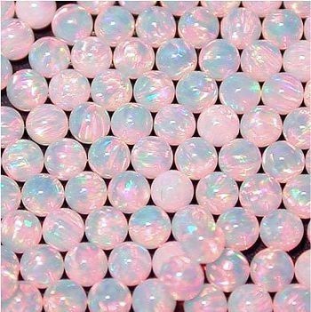 PINK SPHERE 3mm OPALS by GILSON OPALS