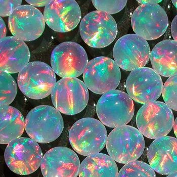 RAINBOW SPHERE 3mm OPALS by GILSON OPALS