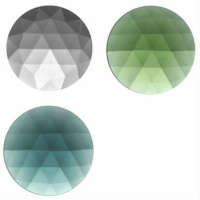 ROUND FACETED JEWELS - 40mm (CLEAR AND ALL COLOURS)