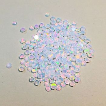 WHITE ROUND 2mm OPALS by ACADIAN
