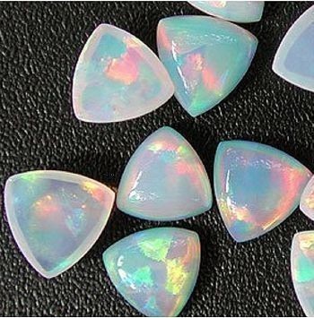 WHITE TRILLION 4mm OPALS by GILSON OPALS