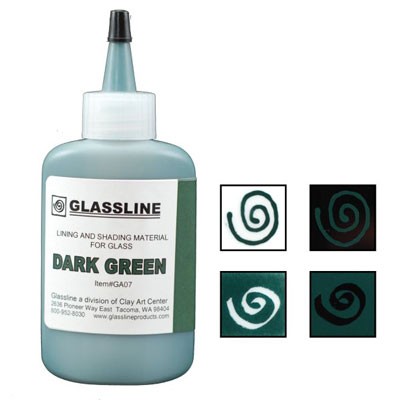 DARK GREEN GLASSLINE PAINT PEN