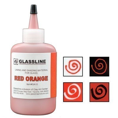RED-ORANGE GLASSLINE PAINT PEN