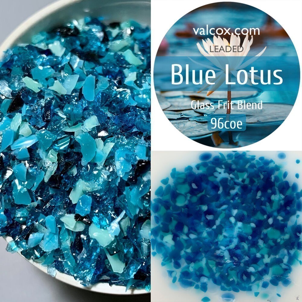 BLUE LOTUS FRIT MIX by VAL COX