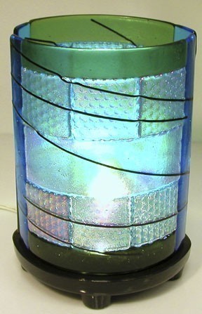 LARGE CYLINDER DRAPING LAMP MOLD by CPI - 9"