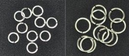 SILVER COLOURED HANGING RINGS - BULK SIZE