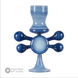 DARK BLUE SLYME RODS #063 by TAG GLASS