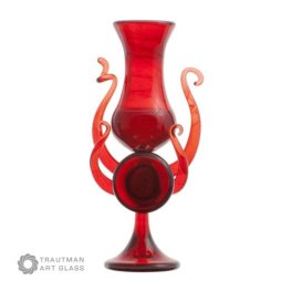 LIGHT RED ELVIS RODS #003 by TAG GLASS