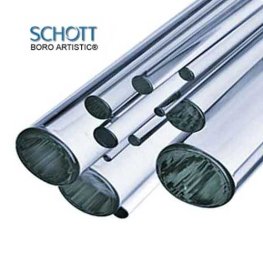 12mm CLEAR ROD by SCHOTT ARTISTIC BORO by THE PIECE CUT