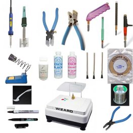 Premium Stained Glass Start-Up Kit,5/8 & 1 Grinder Bits,Includes Glass  Grinder,Circle Cutter Tools,Lead Came Kit For Beginner Tools,Mini Diy