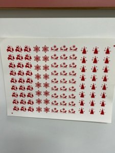 BORO DECALS - CHRISTMAS REINDEERS - RED THEME