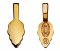 LEAF JEWELRY BAILS - SMALL - GOLD PLATED