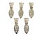 ASSORTED PATTERN JEWELRY BAILS - SILVER PLATED 10 PACK